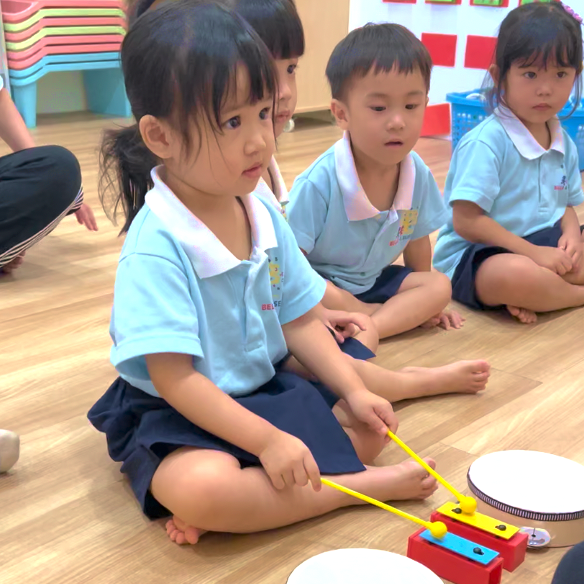 Playschool children aged 2 to 3 years at Belle & Russell