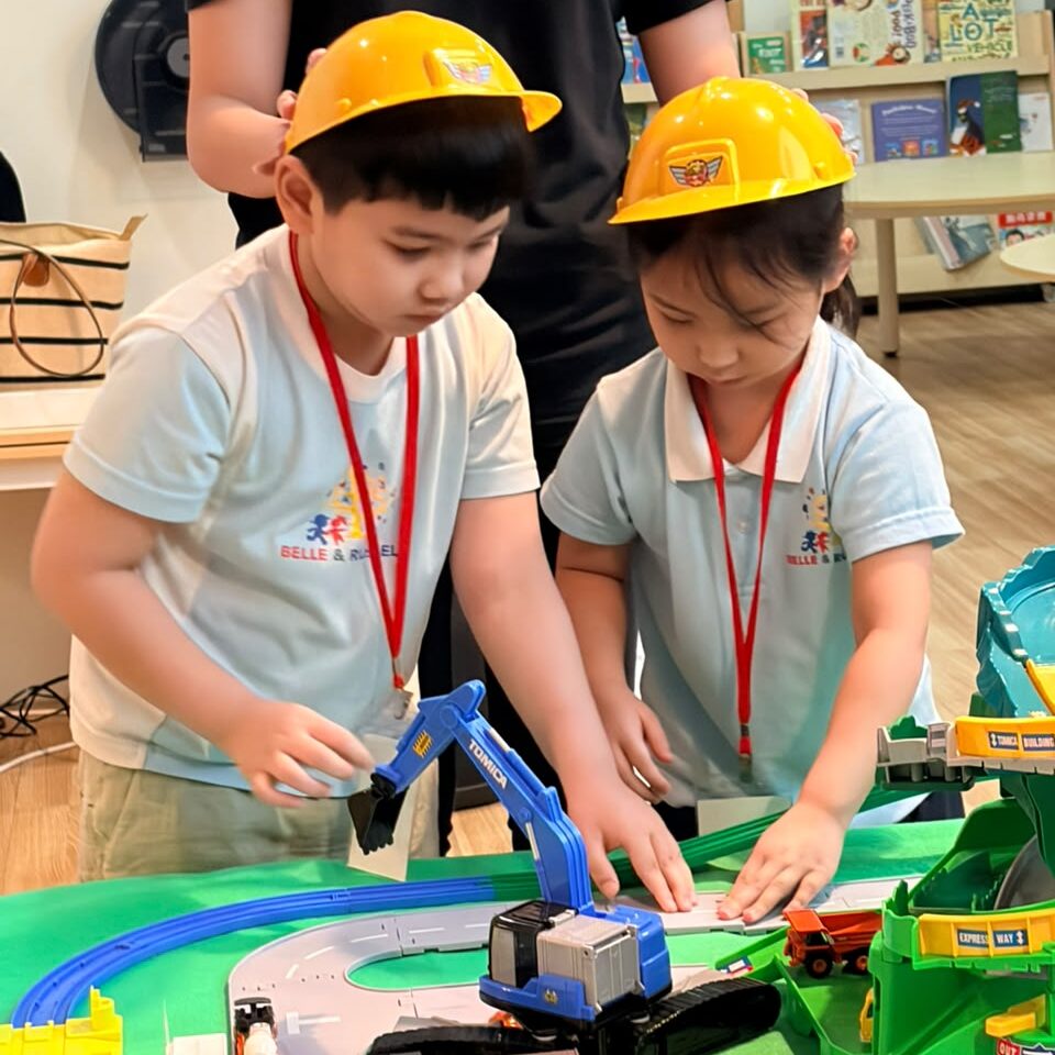 Children learning through play at Belle & Russell